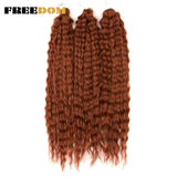 FREEDOM Synthetic Twist Crochet Curly Hair Ariel Water Wave Braid Hair Ombre Blonde Brown Green Blue Braiding Hair Extension