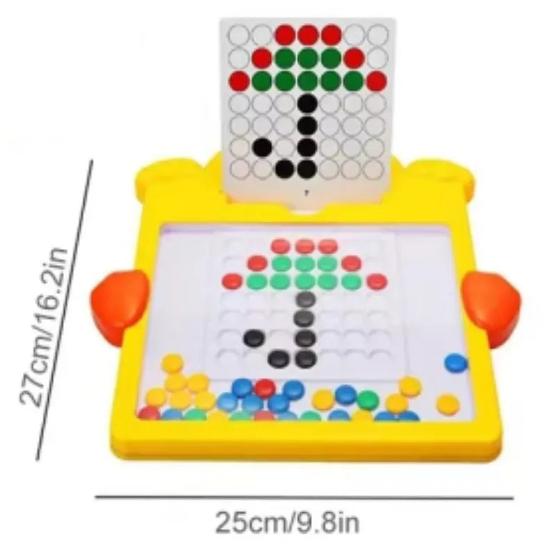 Kids Drawing Toys Magnetic Ball Moving Painting Writing Board Learn Color Puzzle Game Early Educational Creation Toy Child Gifts