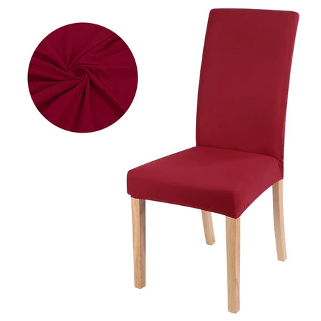 Elastic solid color Chair Cover Home Spandex Stretch Slipcovers Chair Seat Covers For Kitchen Dining Room Wedding Banquet Home