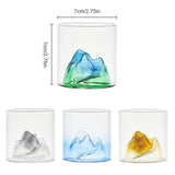 Japanese Whisky Glass Cup 3D Mountain Water Glass Glacier Mug Vodka Wine Cup Glass Fuji Artwork Gift Cocktail Glasses Drinkware