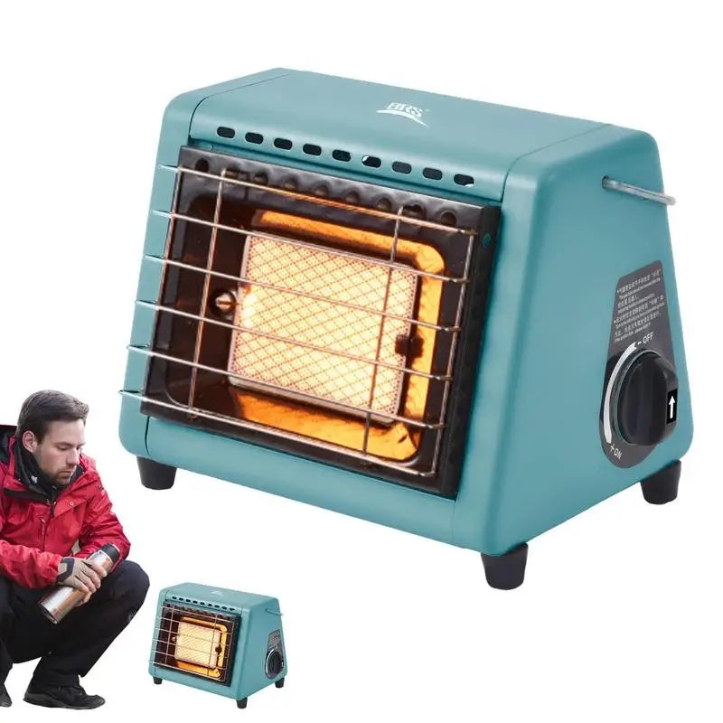 BRS-H23 1500W Gas Heater Stove Patio Heater Portable Outdoor Camping Heating Stove Tent Mini Heater Stove Propane Radiant Heater