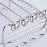 Air Fryer Steaming Rack Stainless Steel Skewers Rack Steamer Cooker BBQ Roasting Grill Cooking Tool Cookware Kitchen Accessories