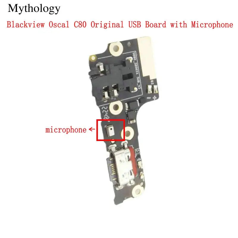 For Blackview Oscal C80 USB Board Microphone Flex Cable Dock Connector Original Mobile Phone Charger Circuits