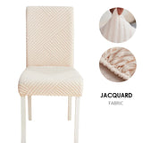 Jacquard Fabric Chair Cover Universal Size Chair Covers for Dining Room Wedding Office Banquet Seat Slipcovers Home Decor 1PC