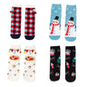 4 Pairs/Lot Children Girls Socks Christmas Socks For Kids Cotton 2-12Years Comfortable Toddler Leg Warmers Boys Long Socks