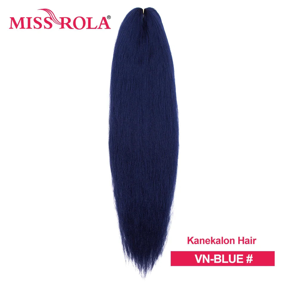 Miss Rola Synthetic Wholesale Bulk 6 Pieces 30Inch 28Inch 26Inch Pre Stretched Jumbo Braiding Hair Kanekalon EZ Twist Braid Hair