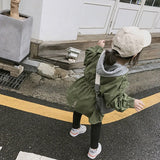 Girls Trench Coat Autumn Spring Korean Windbreaker Jacket Fashion New Children Outerwear Clothing Kids Baby Jackets 2-7Yrs