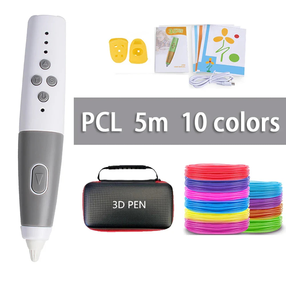 Ultimate 3D Printing Pen Set for Kids - Creative Educational Toys with PCL Filament for Fun and Imaginative Play!