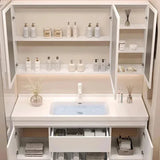 Washbasin Mirror Drawer Wall White Bathroom Cabinets Vanity Luxury Bathroom Cabinets Make Up Organizer Gabinete Room Furniture