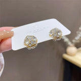 Weight Loss Magnet Earring Zircon Crystal Strong Magnetic Therapy Slimming Health Care Power Clip Earrings Party Wedding Jewelry