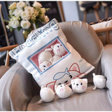 Cartoon a bag of snacks doll throw pillow Internet celebrity ins snack bag plush toy creative office pillow