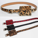 Autumn and Winter Fashion Decoration Women‘s  Belt Bag Trend Leopard Personalised Waist Seal Clothing Accessories Fluffy Belt