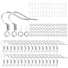 100/300pcs Plated 925 Silver Earring Hook Kit Ear Open Jump Ring DIY Christmas Earring Jewelry Making Findings Accessories Set