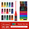 Japan Posca Marker Pen Set Non-Toxic Utilies Escolares Used On Multiple Materials Paper Cloth Glass Canvas Ceramic Plastic Safe