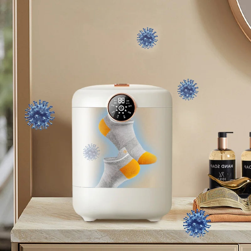 New Fully Automatic Mini Washing Machine Washing and Drying Machine Small Portable Washing Underwear Socks Artifact