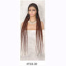 Long Synthetic 11 Braids Full Lace Wig Heat Resistant Synthetic Rough Cornrow Box Braided 360 Lace Wigs For Black Women