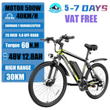 ZPW S26 500W EBike 48V 20AH 26 Inch Off-road Tires Electric Bicycle Adult Snow Mountai Electric Bike