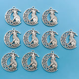 10/20Pcs Alloy Retro Silvery Animal Shape Charms Horse Owl European and American Style Creative Pendants For Bracelet Necklace