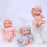 20CM Reborn Baby Doll Toddler Real Soft Touch Mini Soft and Full Body Silicone Reborn Toddler Doll lifelike Newborn Doll Toys