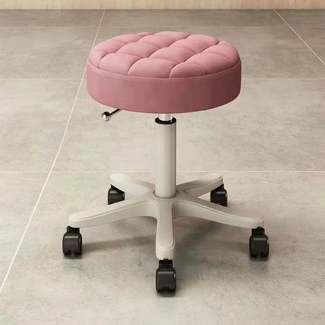 Round Stool Chair for Beauty Salon Barber Shop Adjustable Rotating Lifting With Wheels Beauty Eyelash Stool Chair Furniture