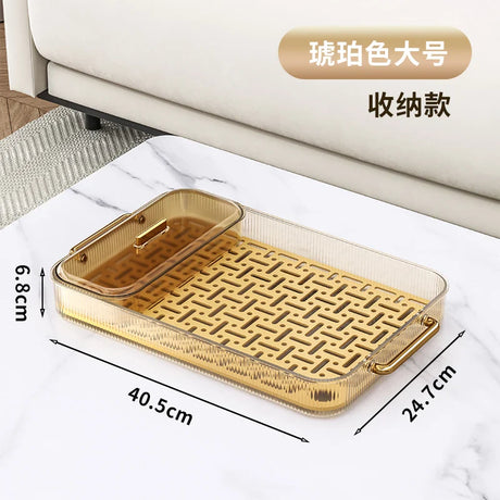 Luxury Modern Tea Tray Kettle Coffeeware Teaware Kitchen Plate Plastic Tray Serving Food Bandeja Plastico Tea Cup Accessories