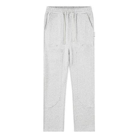 Side Strap button-down Logging Sweatpants Straight Leg Loose Heavy Cotton High Street Slacks