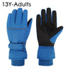 Waterproof Adult Kids Ski Gloves Thick Children Mittens Snowboard Outdoor Snow Child Winter Gloves for Boys Girls Fleece Lining