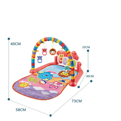 New Baby Gym Tapis Puzzles Mat Educational Rack Toys Baby Music Play Mat With Piano Keyboard Infant Fitness Carpet Gift For Kids