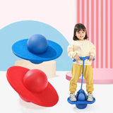 Sports Outdoor Games Toys Children Bouncing Ball with Handle and Pump Balance Platform Bouncy Jump Pogo Ball for Kids Playground