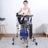 Elderly Walking Assist Stand Hemiplegia Rehabilitation Walker Anti-Backward Rollover Lower Limb Training Mobility Aids Support