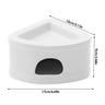 Hamster Hideaway House Ceramic Hamster Cave Small Pet Hideouts Feeding Bowl Multifunctional Habitat Bed for Lemmings Hamsters