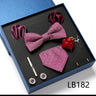 Luxury Quality Tie Set With Necktie Bowtie Pocket Square Cufflinks Tie Clip Brooches For Man Bussiness Wed Party Tie Gift Box