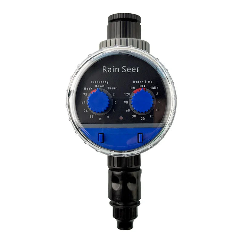 FUJIN Double-Dial Water Timer Home Garden Ball Valve Watering Controller Automatic Digital Watering Device