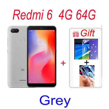 Original Smartphone Xiaomi Redmi 6A 3+32Gb Wholesale Xiaomi Mobile Phones Unlocked Android Google Play Redmi 6 Global Frimware