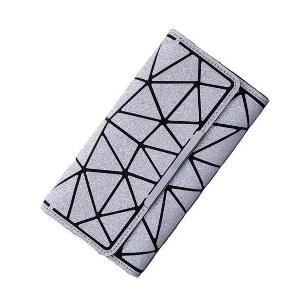 bao bag Purse Geometric Wallet women's Long Clutch s Money Bag Three Folds Ladies Card Holder carteira portfel