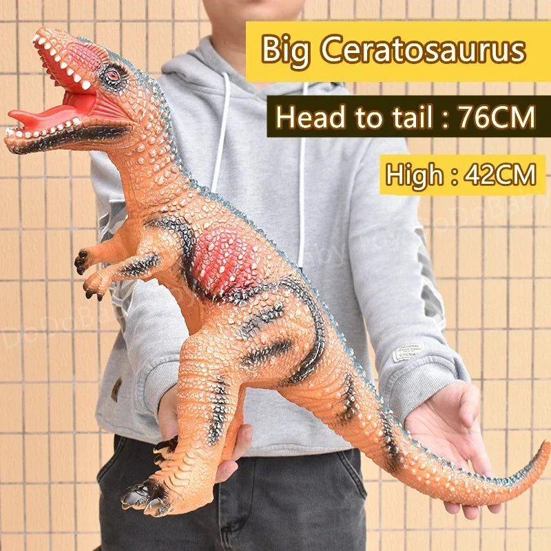 Super Big Soft Dinosaur Toys Tyrannosaurus Rex Model Brachiosaurus Jurass Puppets Shark Dinosaur Park Worlds Toy for Boys Kids