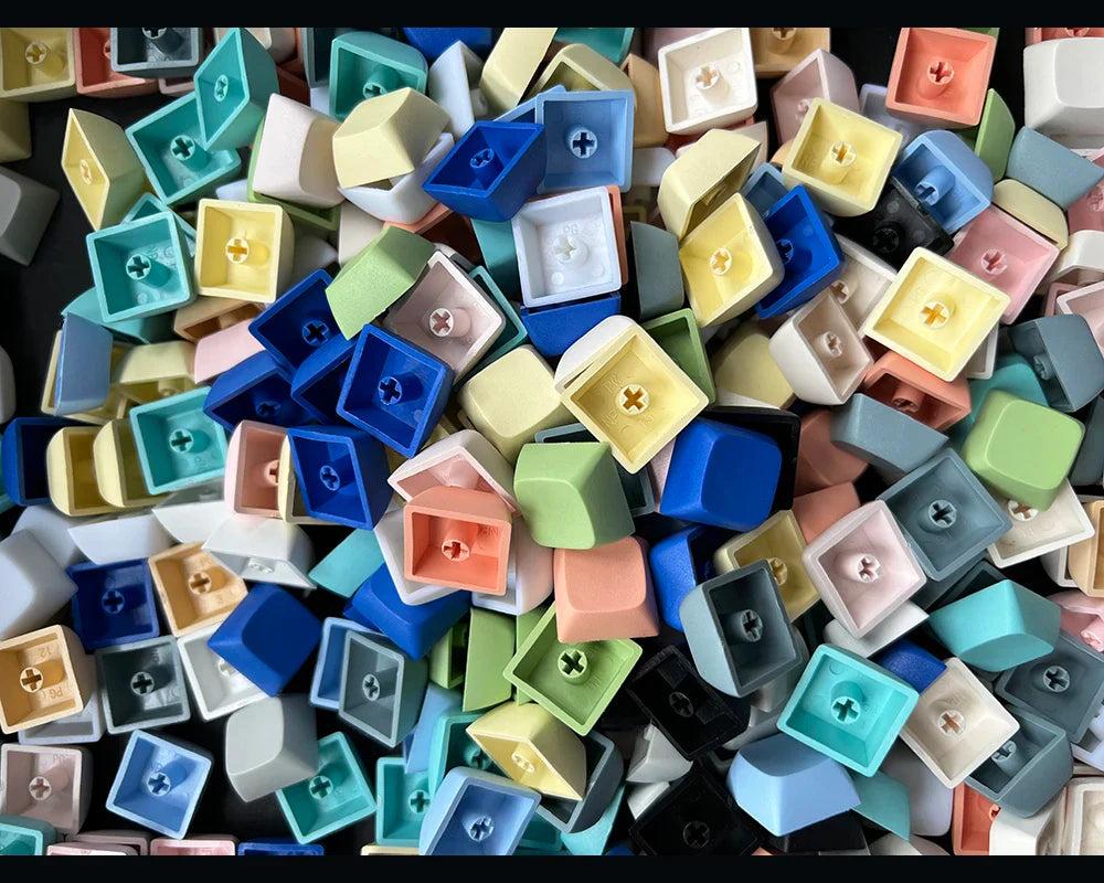 XDA 1u Keycaps Blank Thick PBT Material for Gateron Kailh Cherry MX Switches of Mechanical Keyboards DIY