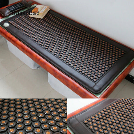 Best Quality+Digital Display Tourmaline Physical Therapy Mat Jade Health Care Pad Infrared Heat Cushion With Pillow