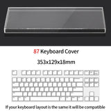 Acrylic Dust Cover for Keyboard Waterproof Dustproof Anti Stepping Protect Cover for 60 64 68 75 84 87 104 108 96 NJ68 Air Cover