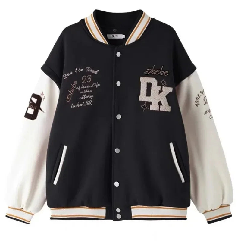 Street Popular Hip Hop Heavy Industry Jacket And Coat Men Y2K New Harajuku Fashion Joker Baseball Uniform Couple Casual Jackets