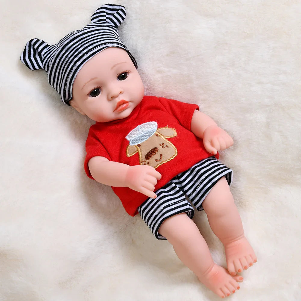 30cm Reborn Dolls Baby Reborn Toys Doll Waterproof Vinyl Bebe Doll Cute Mini Reborn Baby Doll For Girls Birthday Gift