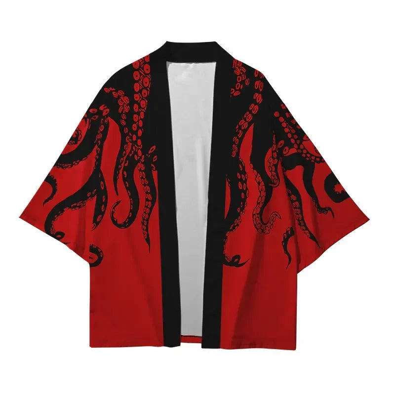 Plus Size XXS-6XL animal Print Loose Japanese Streetwear Cardigan Women Men Harajuku Haori Kimono Cosplay Top Shirts Yukata