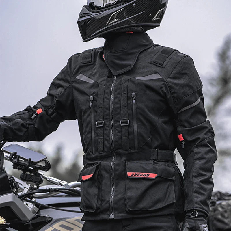 New Motorcycle Jacket Pant Suit Waterproof Cold-proof Motorbike Jacket Moto Motocross Riding Clothing CE Protective Gear