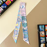 100% Silk Heavy silk Scarf Small fragrance style Long thin narrow tie bag Ribbon decorative streamers neck tie headband gift