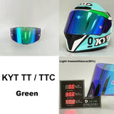 KYT TT COURSE Motorcycle Helmet Visor Lens Full Face Helmet Casco Moto Accessories Windshield Anti-UV KYT Capacete TTC VESC-8