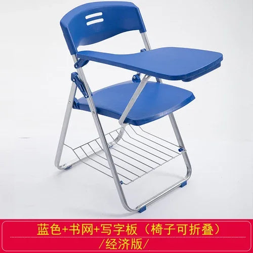 Training chair with table board Conference training room table chair integrated stool Foldable chair Office writing board