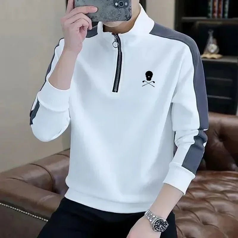 Men's Golf Wear Long Sleeve Polo Shirt Cotton Tops Autumn Fashion Sportswear Men Golf Clothes Coats Jackets