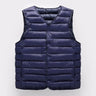 2023 Autumn Winter Men Warm Vest Jacket Male Ultra Lightweight V-neck Sleeveless Button Packable Warm Down Cotton Liner Vest