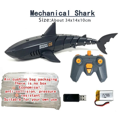 Creative Remote Control Fish Shark Electric 2.4G Radio Rc Animal Robot Educational Water Bath Toy for Boy Kid Children Submarine