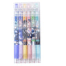 6PCS Cute Game Genshin Impact 0.5mm Gel Pens Stationery Supplies Pen Writing Store Stationary Aesthetic Korean School Fine Tip